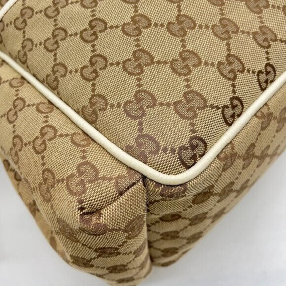 Gucci GG Canvas Sherry Line Beige/Ivory Shoulder Bag 329-050925 - Picture 10 of 16